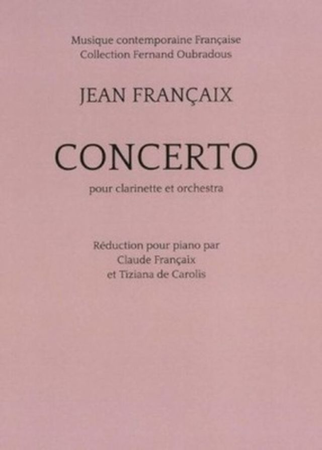 Editions Musicales Transatlant Francaix Concerto
