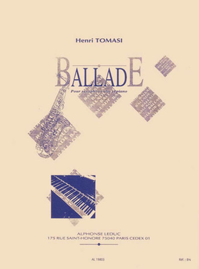 Alphonse Leduc Tomasi Ballade