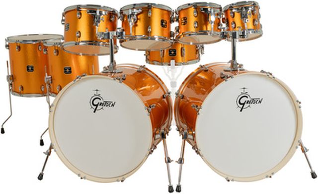 Gretsch Drums Energy Orange Sparkle 9pcs Set