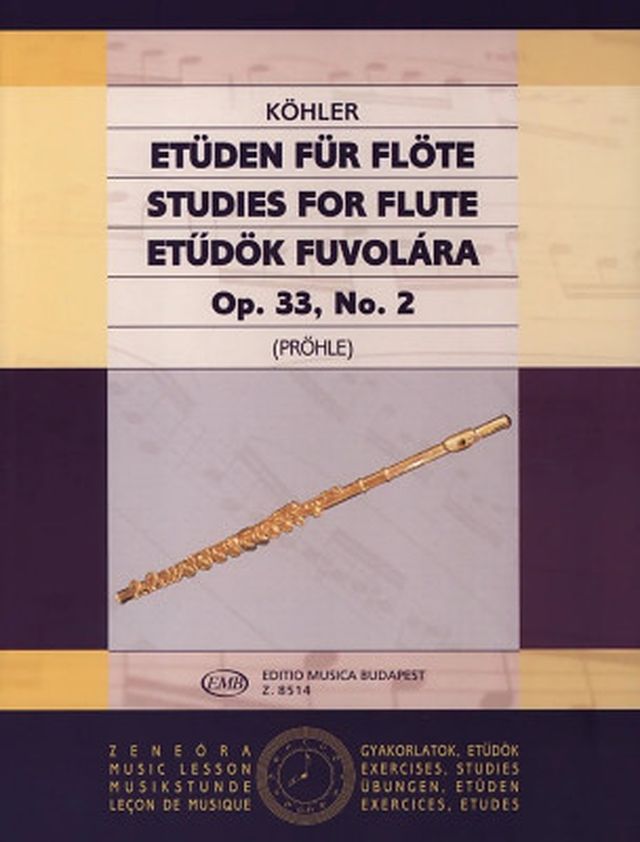 Editio Musica Budapest Köhler Etüden op.33 Flöte II