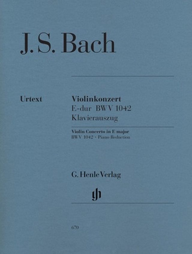 Henle Verlag Bach Violinkonzert E-Dur