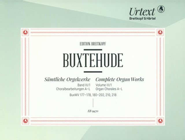 Breitkopf & Härtel Buxtehude Orgelwerke Choral 1