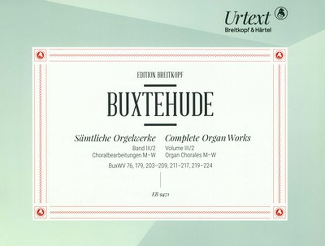Breitkopf & Härtel Buxtehude Orgelwerke Choral 2