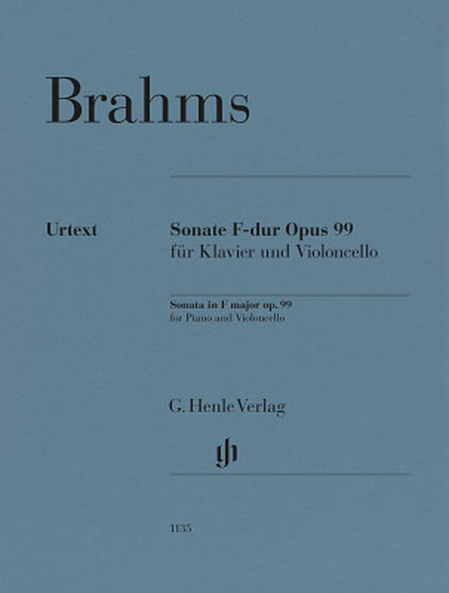 Henle Verlag Brahms Cellosonate F-Dur
