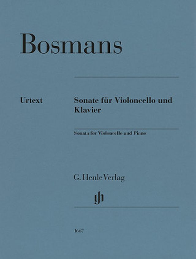 Henle Verlag Bosmans Violoncellosonate