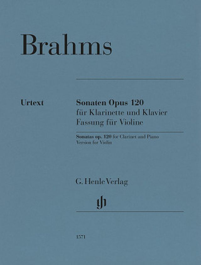 Henle Verlag Brahms Sonaten op.120 Violine