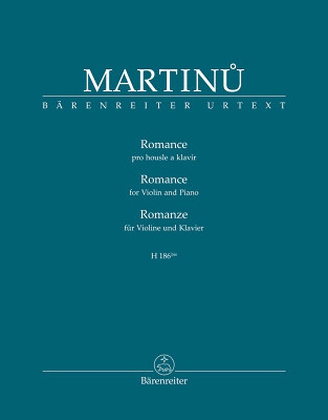 Bärenreiter Martinu Romanze Violine