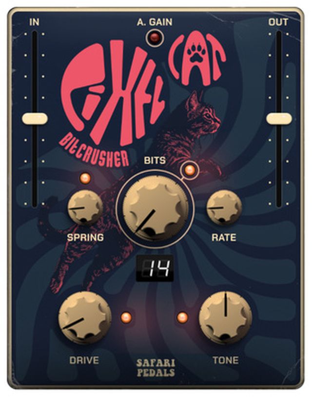 Safari Pedals Pixel Cat