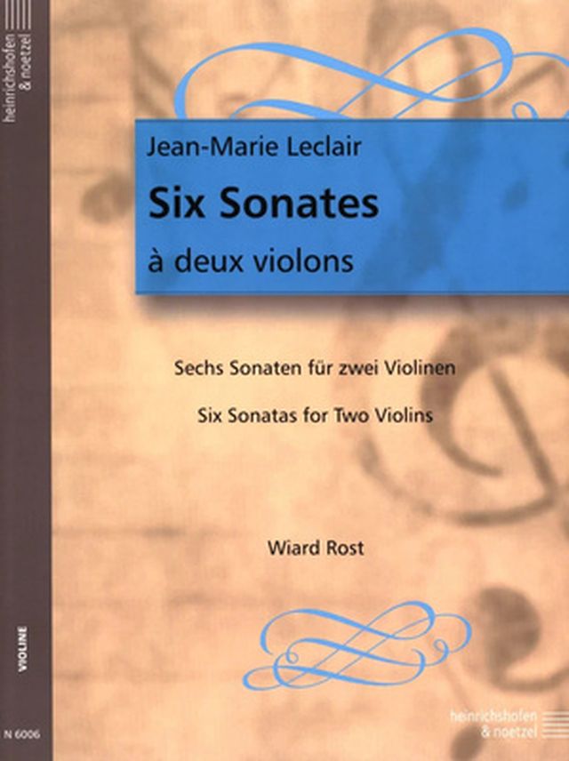 Heinrichshofen Verlag Leclair 6 Sonaten op. 3