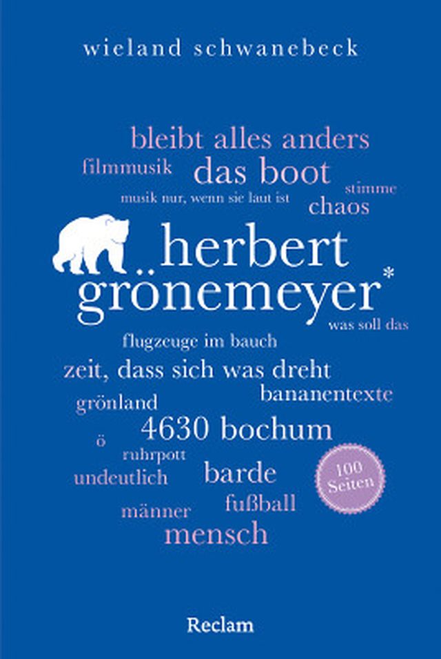 Reclam Verlag 100 Seiten Herbert Grönemeyer