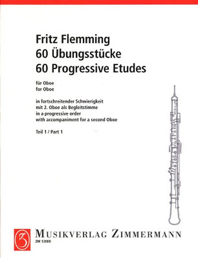 Zimmermann Verlag Flemming Übungsstücke Oboe 1