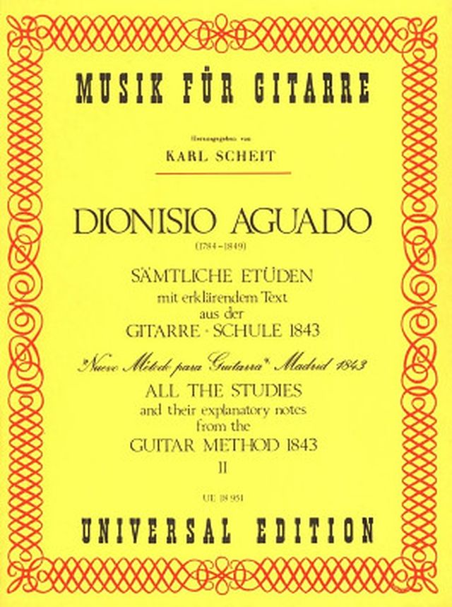 Universal Edition Aguado Sämtliche Etüden