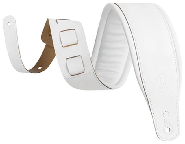 Levys Amped Leather 3" WH