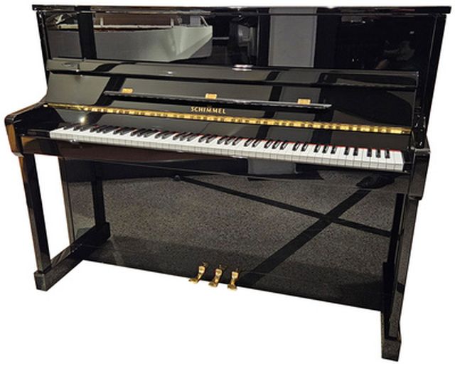Schimmel Piano used black