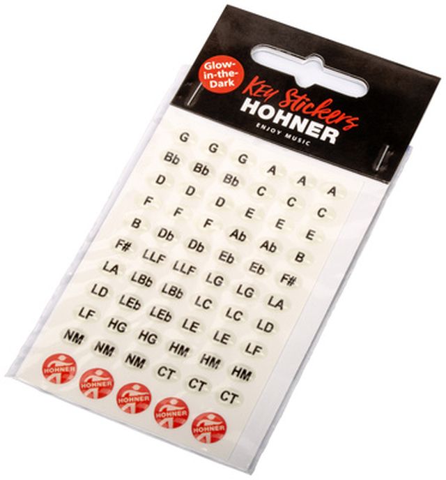 Hohner Key Sticker Glow In The Dark