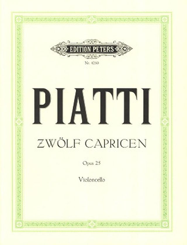 Edition Peters Piatti 12 Capricen op. 25
