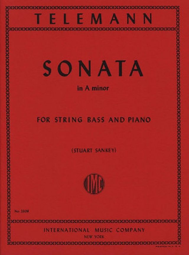 International Music Company Telemann Sonata in A minor