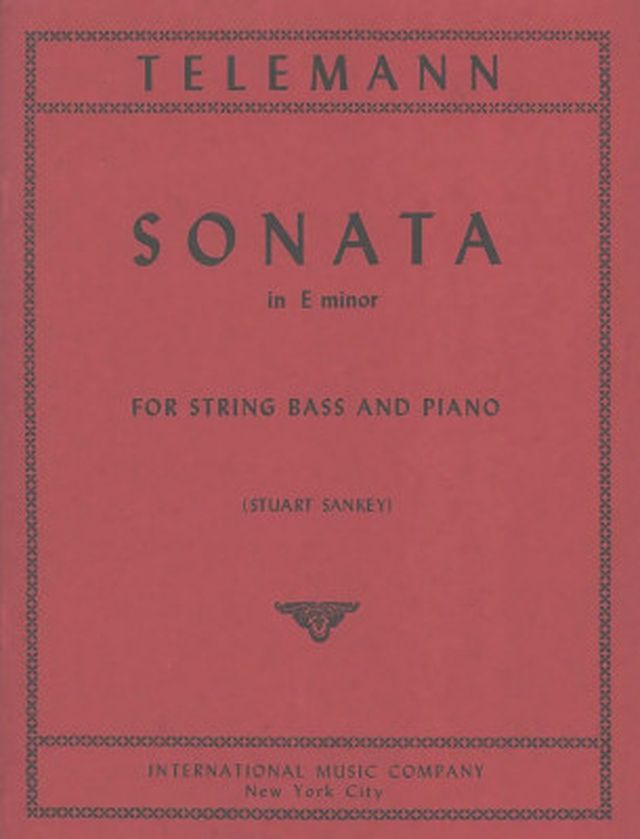 International Music Company Telemann Sonata in E minor