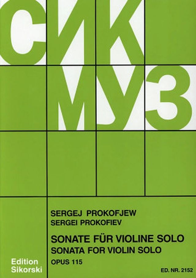 Sikorski Musikverlage Prokofjew Sonate op. 115
