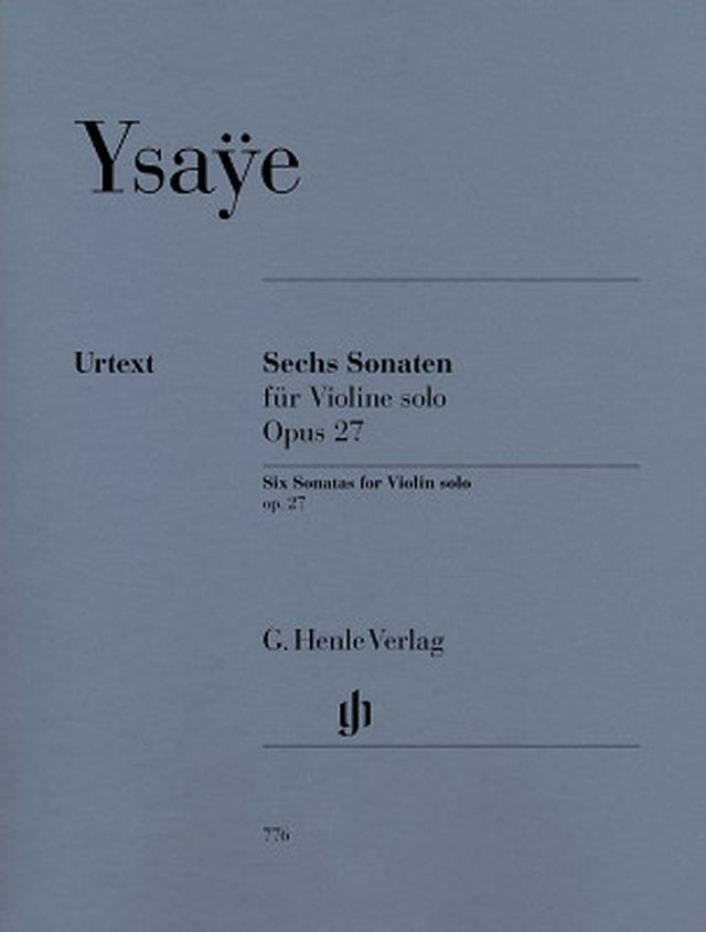 Henle Verlag Ysaye Sechs Sonaten op. 27