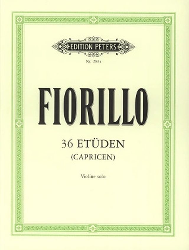Edition Peters Fiorillo 36 Etüden for Violin