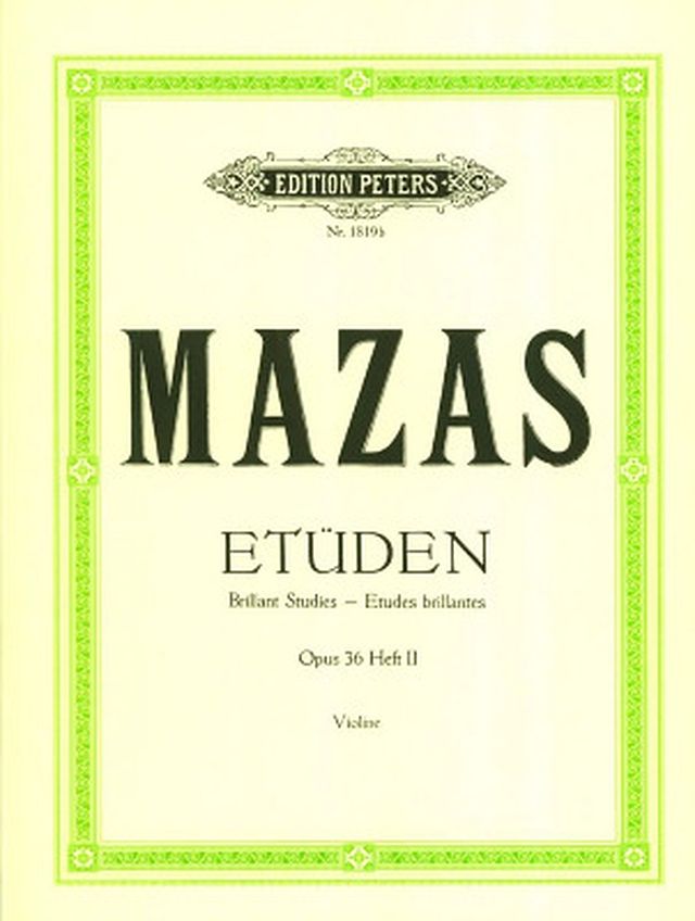 Edition Peters Mazas Etüden op. 36 Heft 2