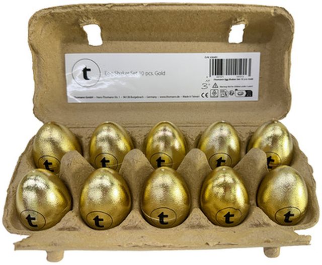 Thomann Egg Shaker Set 10 pcs Gold
