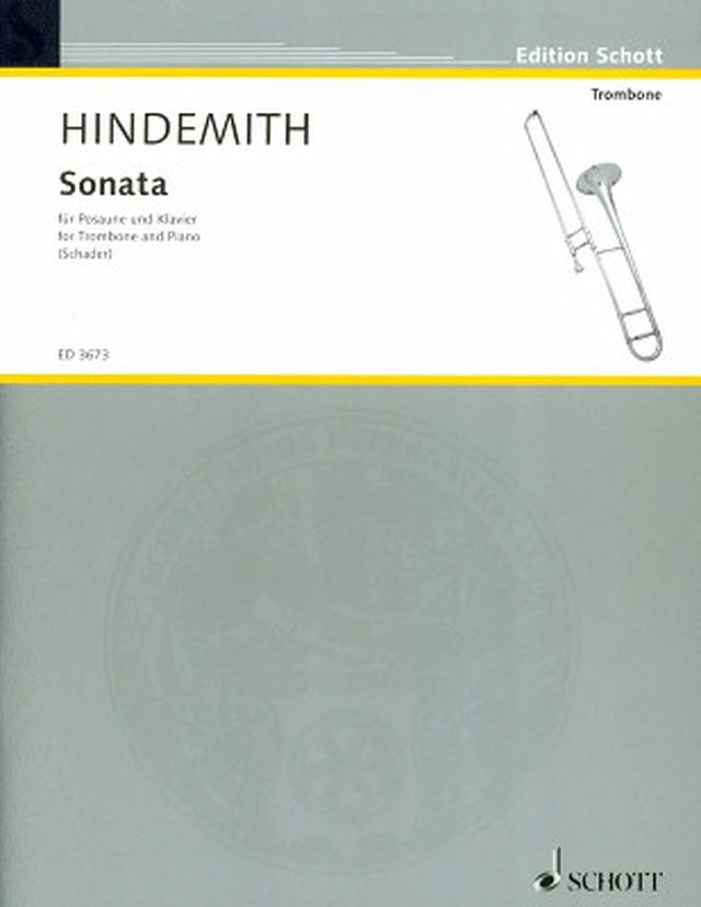 Schott Hindemith Sonate Posaune