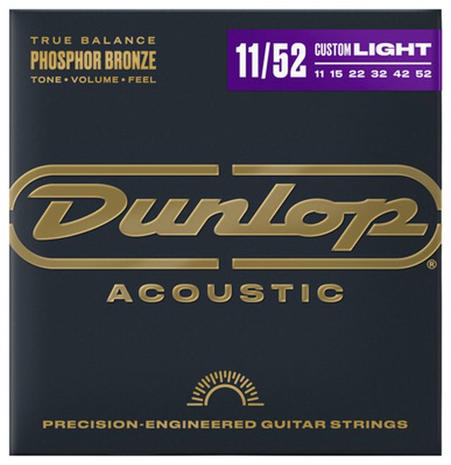 Dunlop Ph/Bronze Acoustic Set 11-52