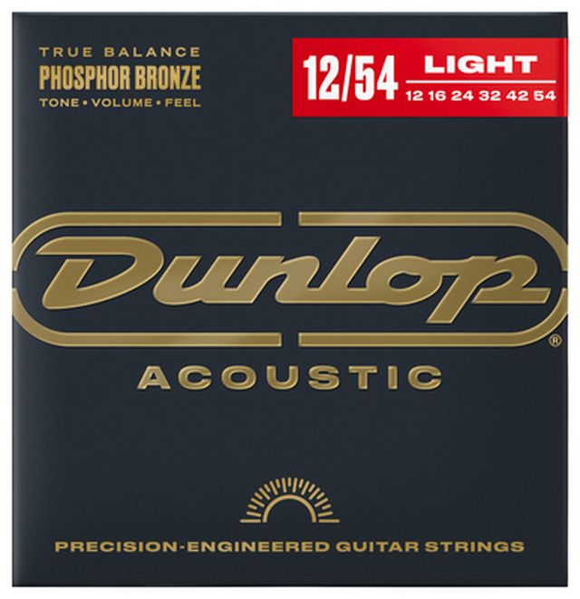 Dunlop Ph/Bronze Acoustic Set 12-54