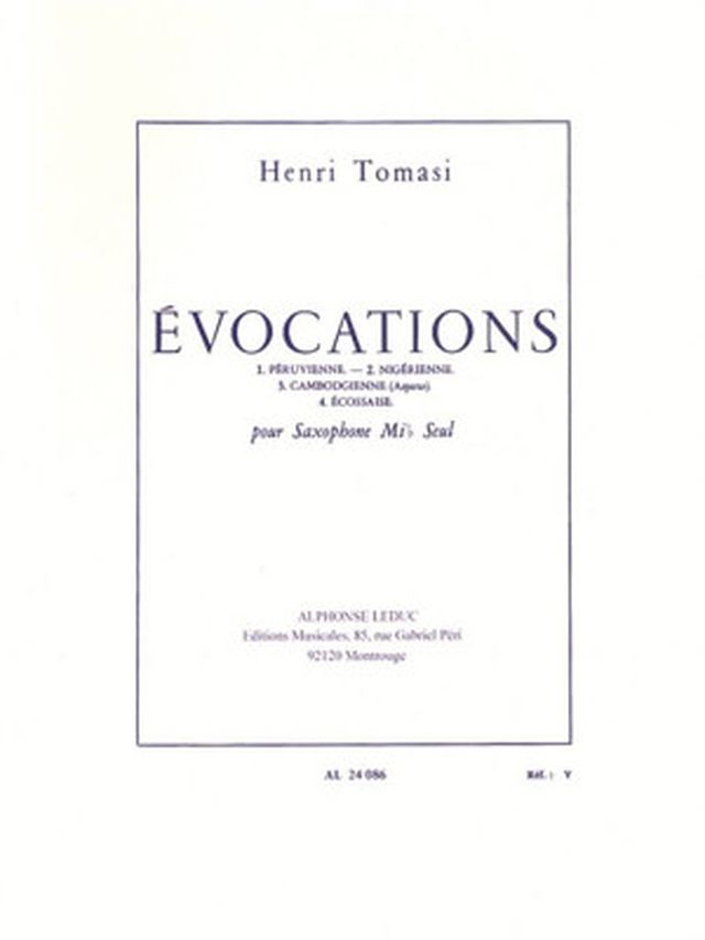 Alphonse Leduc Tomasi Évocations