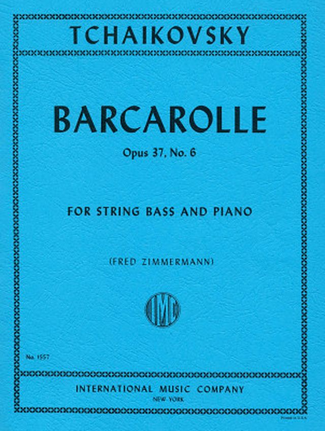 International Music Company Tschaikowsky Barcarolle op.37