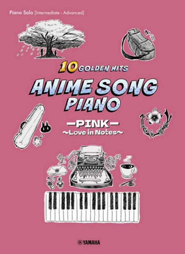 Yamaha Music Entertainment Anime Golden Hits Piano Pink