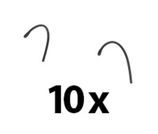 Sennheiser Éarhook Black 10x