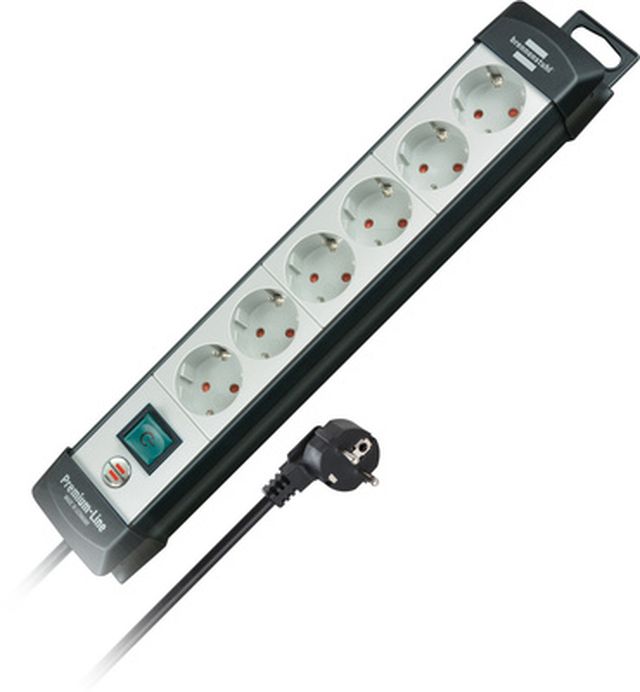 Brennenstuhl Premium Line 6-Way 3m GR