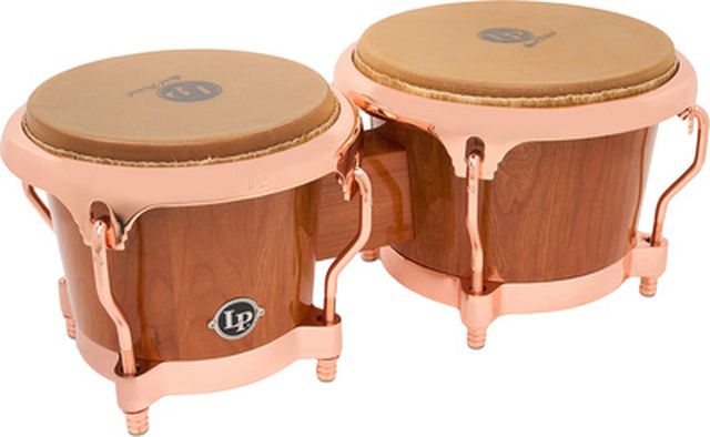 LP Cherry Wood Copper Bongos