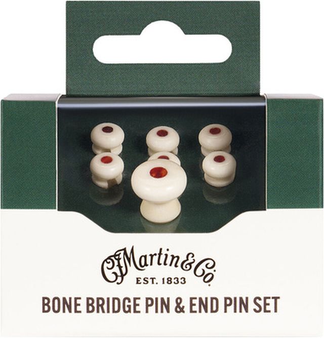 Martin Guitar Bone Bridge & End Pin F Tort