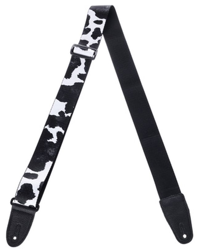 Levys Black and White Cow Strap