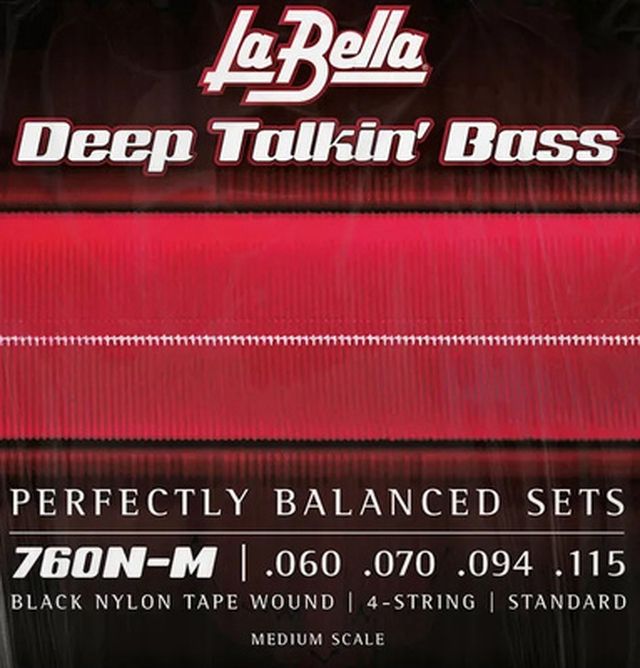 La Bella 760N-M Black Nylon Tape