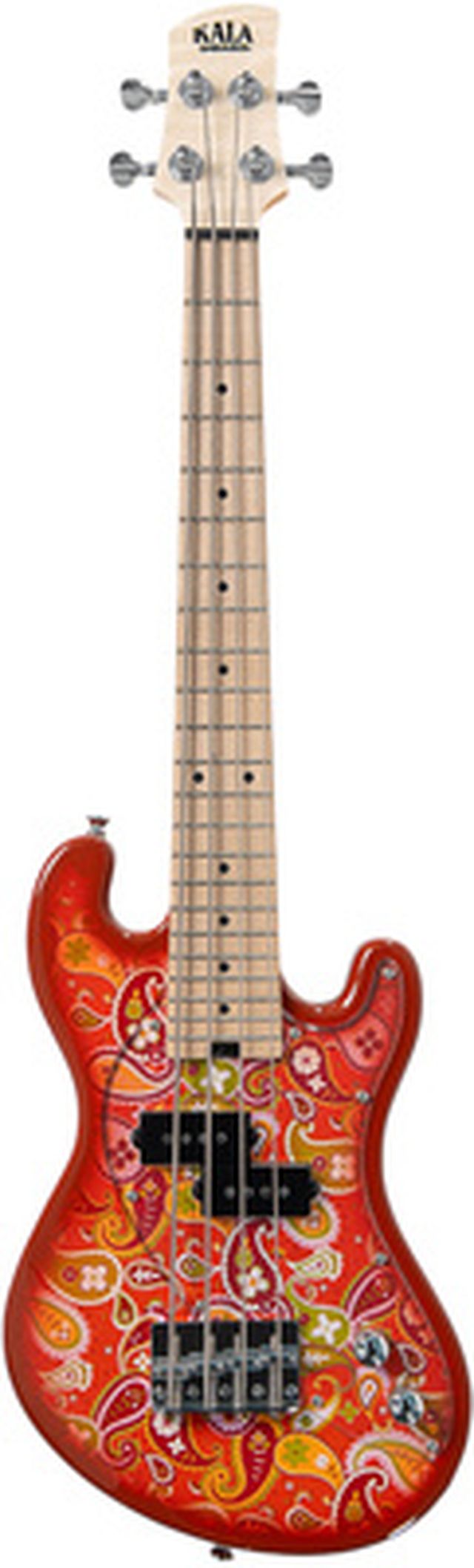 Kala U-Bass 4 Fret Paisley Orange