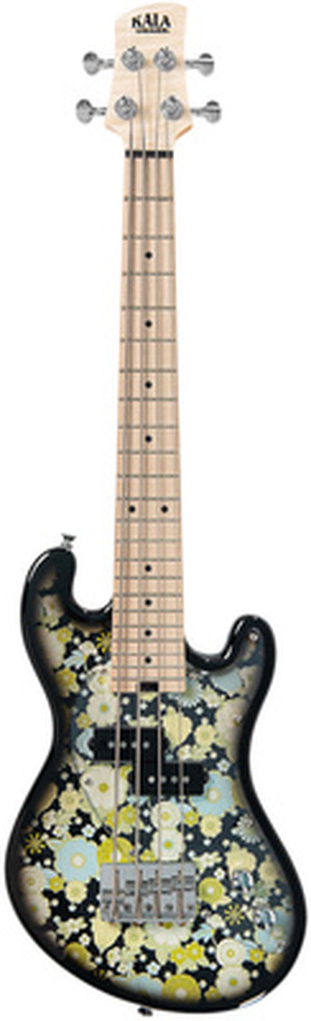 Kala U-Bass 4 Fretted Floral Black