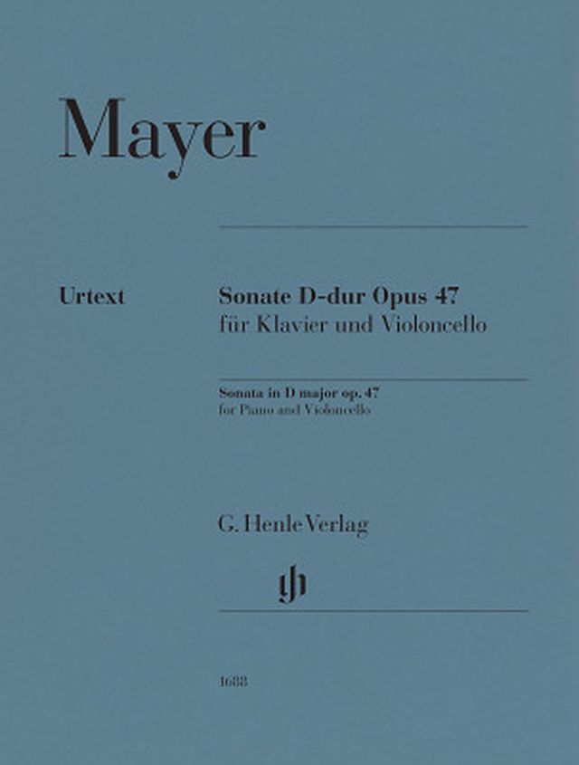 Henle Verlag Mayer Sonate Violoncello op.47