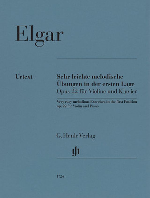 Henle Verlag Elgar Melodische Übungen op.22