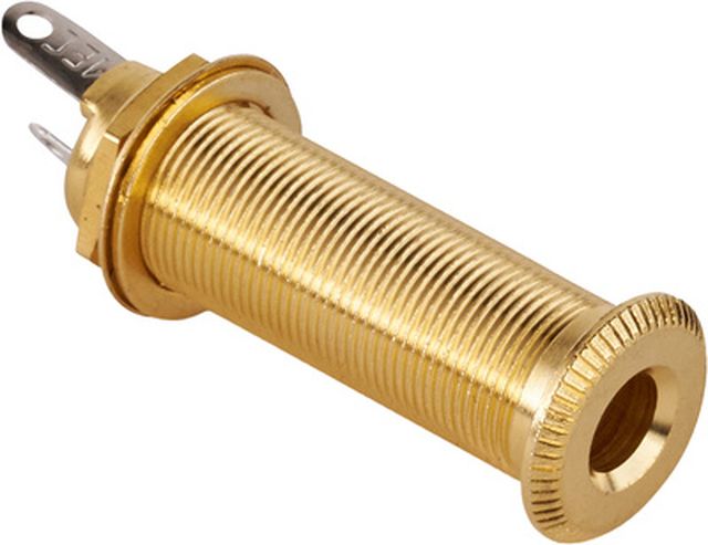 MEC Closed Stereo Jack Socket Gold