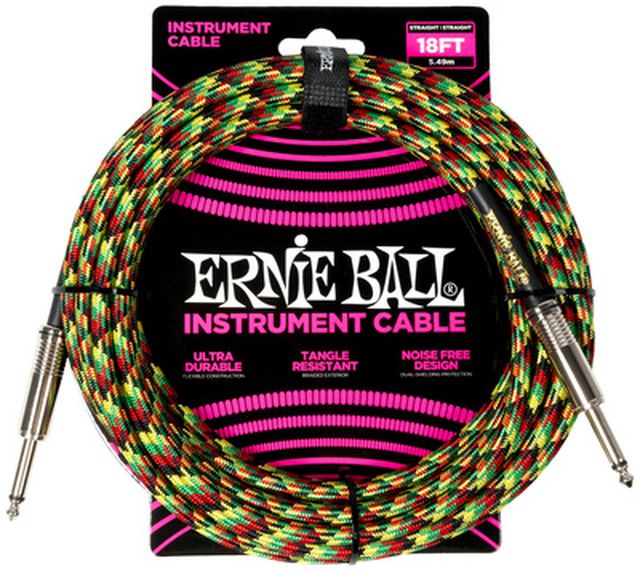 Ernie Ball Instr.Cable Braided 18ft 6482