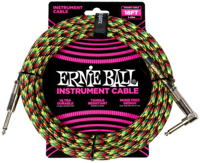Ernie Ball Instr.Cable Braided 18ft 6483