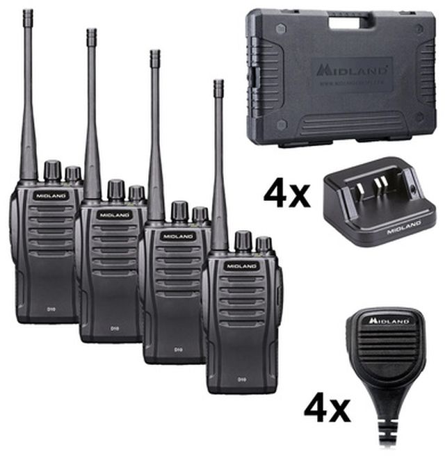 Midland D10 DMR 4er MA25-LK Set