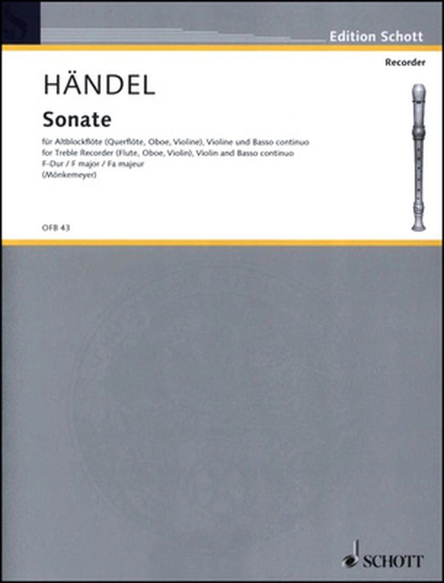 Schott Händel Sonate F-Dur