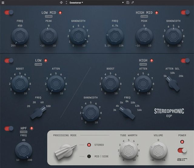 AIR Music Technology Stereophonic EQP