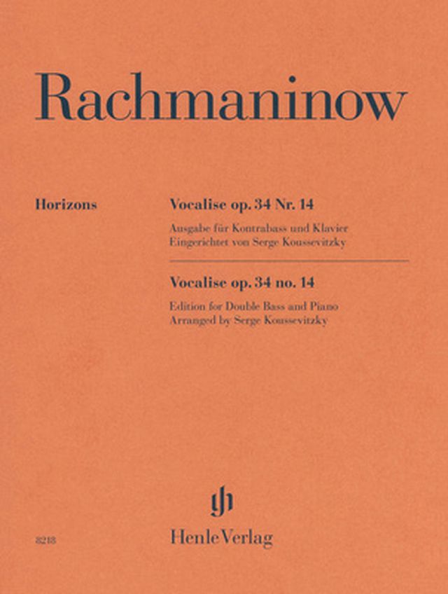 Henle Verlag Rachmaninow Vocalise op. 34